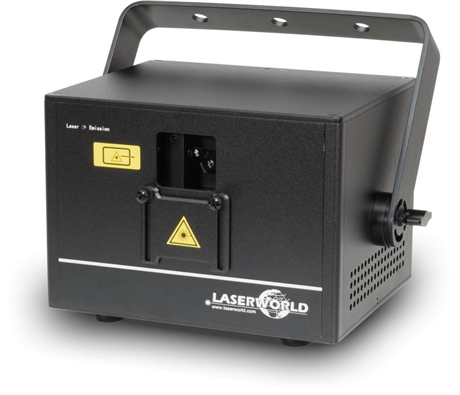 Laserworld CUBE 1.5, 1,5 Watt RGB Laser med App styring fra mobil, og indbygget batteri