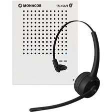 MONACOR Intercom system BT m/headset - TALKSAFE-1