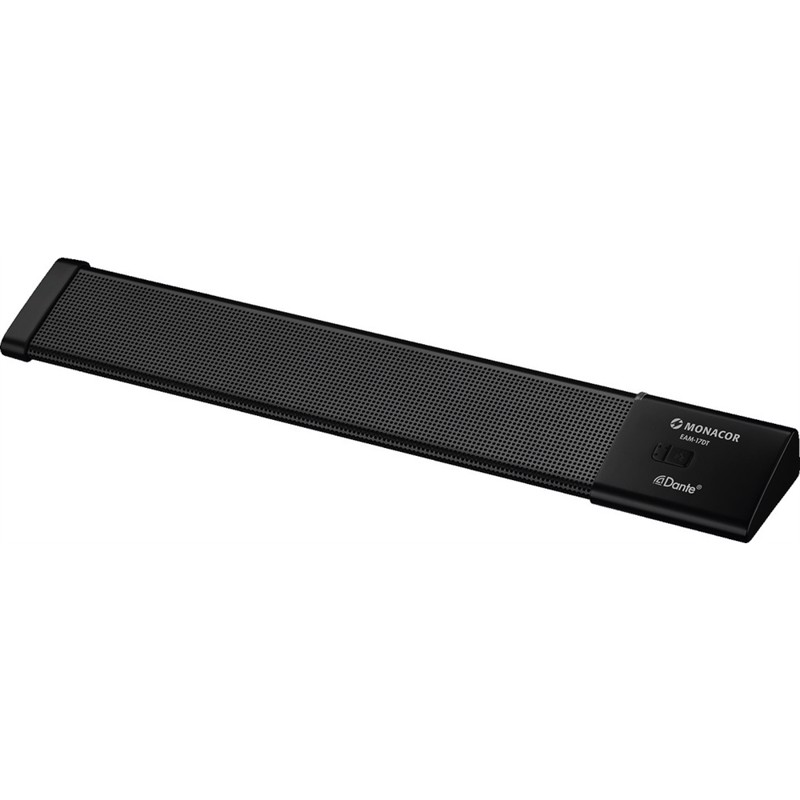 Pa Desktop Microphone Push To Talk With Integrated Dante  Module Eam 17dt