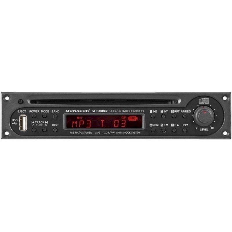 RDS tuner/CD player insertion with USB port, - PA-1140RCD
