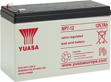 Rechargeable lead battery, 12 V, 7.0 Ah, - NPA-12/7