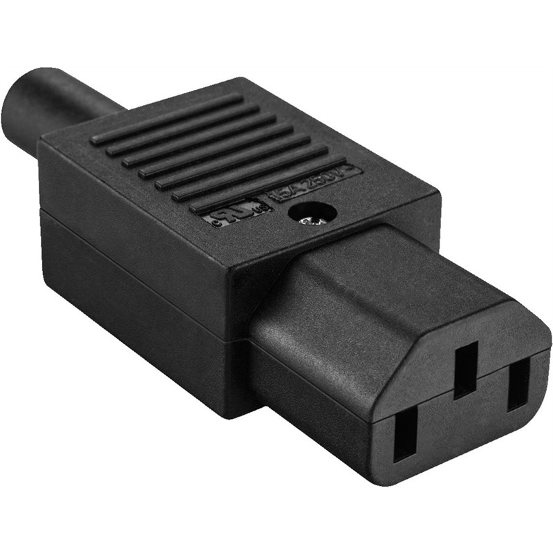 3-pole IEC inline jack - EMO-40-V2