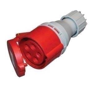 CEE stik mellemled 32A 5P RØD