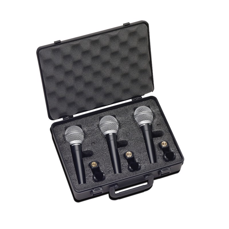 Samson R21S 3-Pack, Dynamisk sang- og indspilningsmikrofon med on/off-omskifter
