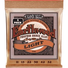 Ernie Ball 3548 Earthwood PSB Light 3-Pack