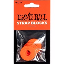 Ernie Ball EB-5620 Strap Blocks (4 stk.) Rød