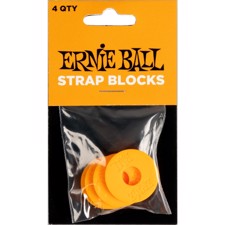 Ernie Ball EB-5621 Strap Blocks (4 stk.) Orange