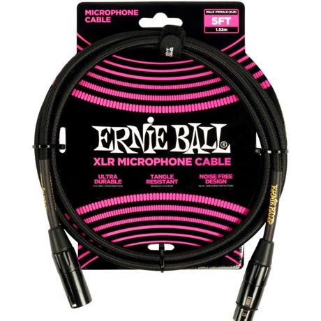 Ernie Ball 6390 Braided Microphone Cable, 1,5 Meter