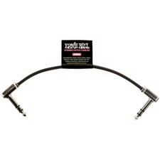 Ernie Ball-6406 Stereo (TRS) Flat Patch Cable, 15cm