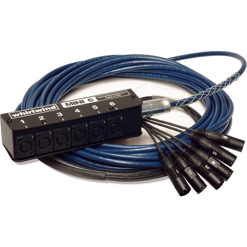 Whirlwind MS-6-M-NR-025 - Til 6 mikrofoner, D3F/A3M: Til 6 mikrofoner, D3F/A3M:. 7,5 m.