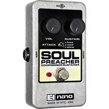 Electro Harmonix Nano Soul Preacher - Så små at de næsten ikke kan ses, men vi lover - de kan høres! Fed kompresser til både guitar og bas.