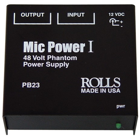 Rolls PB23 -   Giver absolut ren DC phantom power til kondensatormikrofoner