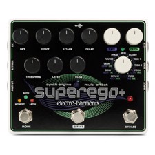 Electro Harmonix Superego Plus - Building on the synthesis platform of the award-winning Superego, our new Superego+ raises the bar when it comes to creating synth effects, sound layers, glissandos, i