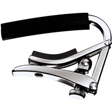 Shubb C8 Partial Capo 5 Str - This capo is designed to be applied from the bass side, with a step built in to skip over the bass E string, and it centers properly for improved stability. Nickel.