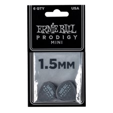 Ernie Ball EB-9200 1.5mm Black Mini Prodigy Picks 6-pack - High Performance Guitar Pick