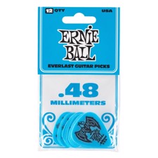 Ernie Ball EB-9181 EVERLAST .40mm Blue 12pk - 12-pack 0.40mm Delrin picks