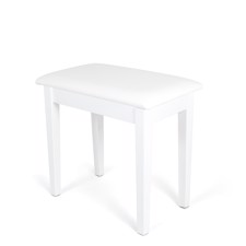 PROFILE HY-PJ008-WHM BENCH - Affordable piano bench with storage under the seat in white matt finish.