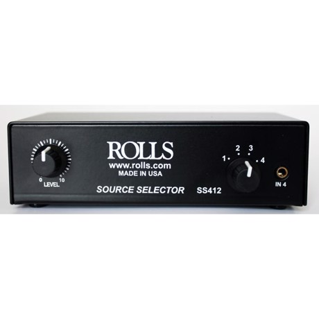 ROLLS SS412 Source Selector - Audio Source Selector - 4 in - 1 out