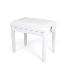 Profile HY-PJ023-WHM Piano Bench - Affordable piano bench with adjustable height in white matt finish.