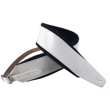 Profile FPB04 Pro Italian Leather Guitar Strap White