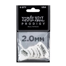 Ernie Ball Prodigy 2MM, Multipack 6-pack - Six shapes of Prodigy 2mm picks in one bag.