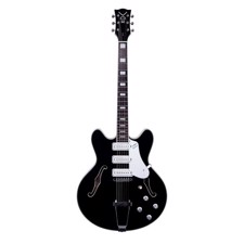 VOX BC-S66-BK Bobcat Guitar, Black.