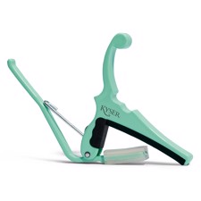 Kyser KGEFA Capo, Surf Green - Capo for electric guitar in classic Fender colors.