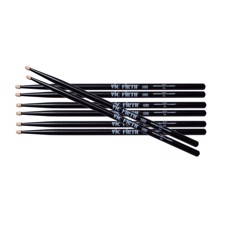 Vic Firth 5AB Hickory Black - Value Pack