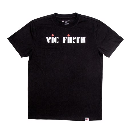Vic Firth Classic Logo Black Tee - Medium