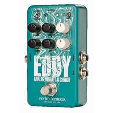 Electro Harmonix Eddy, Vibrato/Chorus - With the Eddy you get lush EHX vibrato and chorus in a compact, pedalboard friendly package.