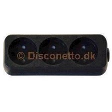 3 stik dåse med jord i sort