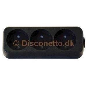 3 stik dåse med jord i sort