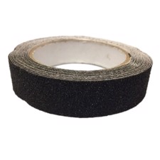 Skridsikkert Tape - Sort. 25 mm x 5 m.