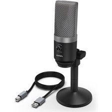 CaTeFo USB podcast mikrofon med bordstativ