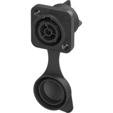 Neutrik TrueCon 3P hun chassis stik Power out, med hætte