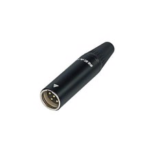 REAN Mini XLR stik 5-pol, sort hus
