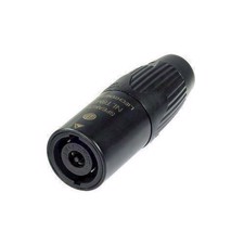 SpeakON metal kabel stik, sort
