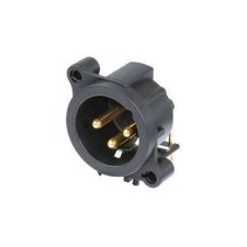 XLR chassis stik for H-pcb