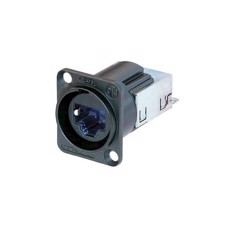 RJ45 CAT6 etherCON chassis fatning, sort hus - Neutrik NE8FDY-C6-B