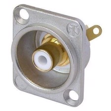 RCA chassis med hvid markering - Neutrik NF2D-9
