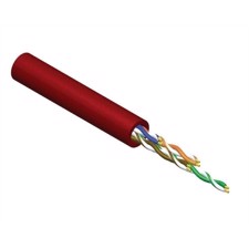 ProCab LSZH CAT5E data cable 6,3 mm - red