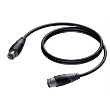 ProCab DMX-AES 110 Ohm digital audio 5 pin XLR 0,5 m
