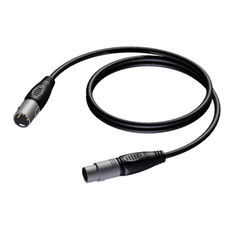 ProCab DMX-AES digital audio kabel 5 pol XLR 1 meter