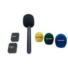 Synco trådløs mikrofon sæt til interview (1 TX + 1 RX) med "Dit logo" vindhætte