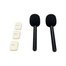 Synco trådløs mikrofon sæt til interview (2 TX + 1 RX), hvid