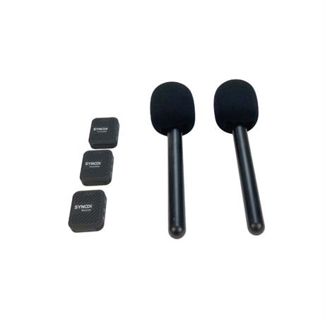 Synco trådløs mikrofon sæt til interview (2 TX + 1 RX)