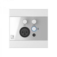 Audac Vægpanel universal Bluetooth, mic og line input, Hvid
