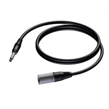ProCab XLR han > Jack stereo - balanceret kabel 1,5 m