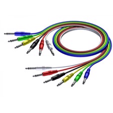 ProCab jack/jack kabel sæt i 6 farver, 60 cm