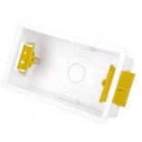 Cloud Forfra dåse (dobbelt) til vægboks 47 mm Hvid